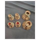 International Sterling Weighted Candlesticks (Lot of 6)