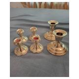 International Sterling Weighted Candlesticks (Lot of 6)