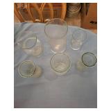 Clear Glass Vase Assortment (Lot of 6)