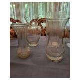 Clear Glass Vase Assortment (Lot of 6)