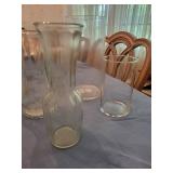 Clear Glass Vase Assortment (Lot of 6)
