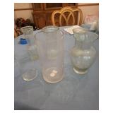 Clear Glass Vase Assortment (Lot of 6)