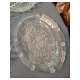 Clear Pressed Glass Dishes & Vanity Pieces Mixed Lot