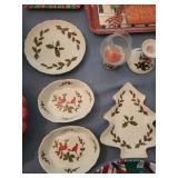 Holiday Serving Pieces Mixed Lot