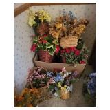 Artificial Floral Arrangements Mixed Lot