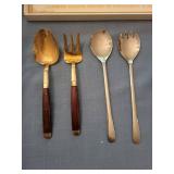 Mixed Brass, China & Silverplate Tableware Lot
