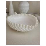 Milk Glass Hobnail Table Decor Mixed Lot