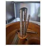 Ellwood Rustiware Wooden nut cracker bowl