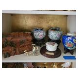 Mixed Decorative Ceramic & Wood Assortment (6 Pieces)