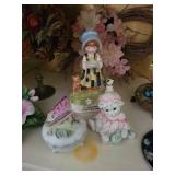 Mixed Lot Decorative Bird and Floral Accent Pieces