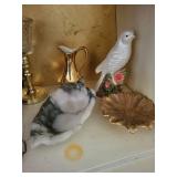 Mixed Lot Decorative Bird and Floral Accent Pieces