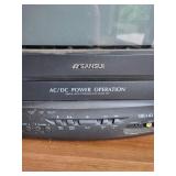 Vintage Sansui COM0961B AC/DC TV VCR Combo With Remote