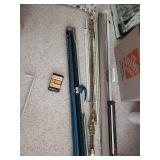 Mixed Lot: Curtain Rods, Window Hardware & Quik Splice 8mm Splicer