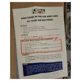 World Famous Air Mattress With Box & Repair Kit