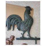 Mixed Lot: 3 Rooster Cast Wall Hangings