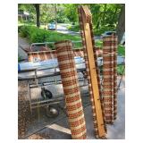 Vintage Custom Woven Window Blinds (Lot of 4)