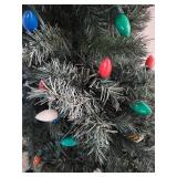 Pre-Lit Artificial Christmas Tree With Multicolor Lights
