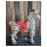 Antique 1940's Metal Mobo Riding Horse toy MOBO Brand