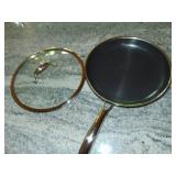 Hexclad Hybrid Nonstick 12 Inch Fry Pan with Tempered Glass Lid
