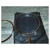Hexclad Hybrid Nonstick 10 Inch Fry Pan with Tempered Glass Lid
