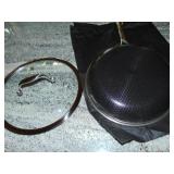 Hexclad Hybrid Nonstick 10 Inch Fry Pan with Tempered Glass Lid