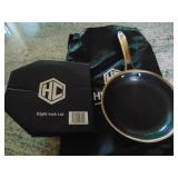 Hexclad Hybrid Nonstick 8 Inch Fry Pan with Tempered Glass Lid