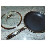 Hexclad Hybrid Nonstick 10 Inch Fry Pan with Tempered Glass Lid