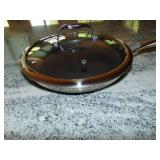Hexclad Hybrid Nonstick 10 Inch Fry Pan with Tempered Glass Lid