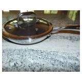 Hexclad Hybrid Nonstick 8 Inch Fry Pan with Tempered Glass Lid