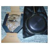 Hexclad Hybrid Nonstick 8 Inch Fry Pan with Tempered Glass Lid