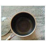 HexClad 3-Quart Hybrid Nonstick Saucepan with Lid