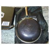 Hexclad Hybrid Nonstick 8 Inch Fry Pan with Tempered Glass Lid
