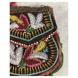 Antique Native American Beaded Bag - Bought on a Train in 1850