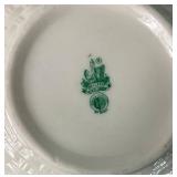 Belleek Classic Shamrock Teapot, Rose Bowl Vase and 6.5" Fruit Dessert Bowls