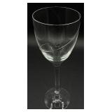 Kosta Boda Hand Blown Crystal "Line" White Wine Glasses - Set of 9