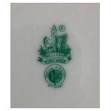 Belleek Classic Shamrock Basketweave  Bread & Butter Plate, 7" Side Plate, 10" Dinner Plate, 9" Harp Shamrock Serving Plate