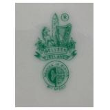 Belleek Classic Shamrock Basketweave  Bread & Butter Plate, 7" Side Plate, 10" Dinner Plate, 9" Harp Shamrock Serving Plate