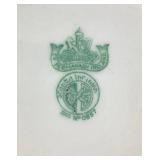 Belleek Classic Shamrock Basketweave  Bread & Butter Plate, 7" Side Plate, 10" Dinner Plate, 9" Harp Shamrock Serving Plate