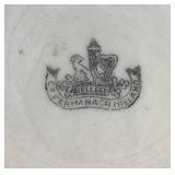 Belleek Classic Shamrock Basketweave  Bread & Butter Plate, 7" Side Plate, 10" Dinner Plate, 9" Harp Shamrock Serving Plate