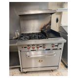 CPG 36 in Gas Range With 12 in Griddle & Oven S36-G12-N