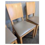 Wood Dining Chairs Set of 3