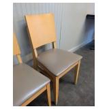 Wood Dining Chairs Set of 3