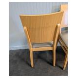 Wood Dining Chairs Set of 3