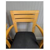 Pair of Wood Armchairs