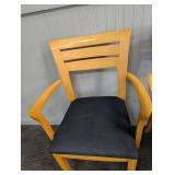 Pair of Wood Armchairs