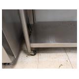 Stainless Steel Work Table With Lower Shelf and Casters (Table Only)