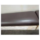 Upholstered Bench Seat With Wood Base