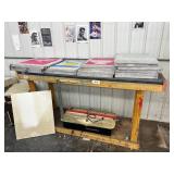 Diamond EEz  +  Wood Shelf + Lot of Screen-Printing Aluminum Screens