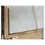 Glass Light-Up Table + File Cabinet