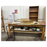 Large Wood Bench + All Contents